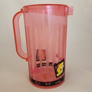 1995 FAO Schwarz Nostalgic Barbie 2 QT Pink Drink Pitcher Mattel